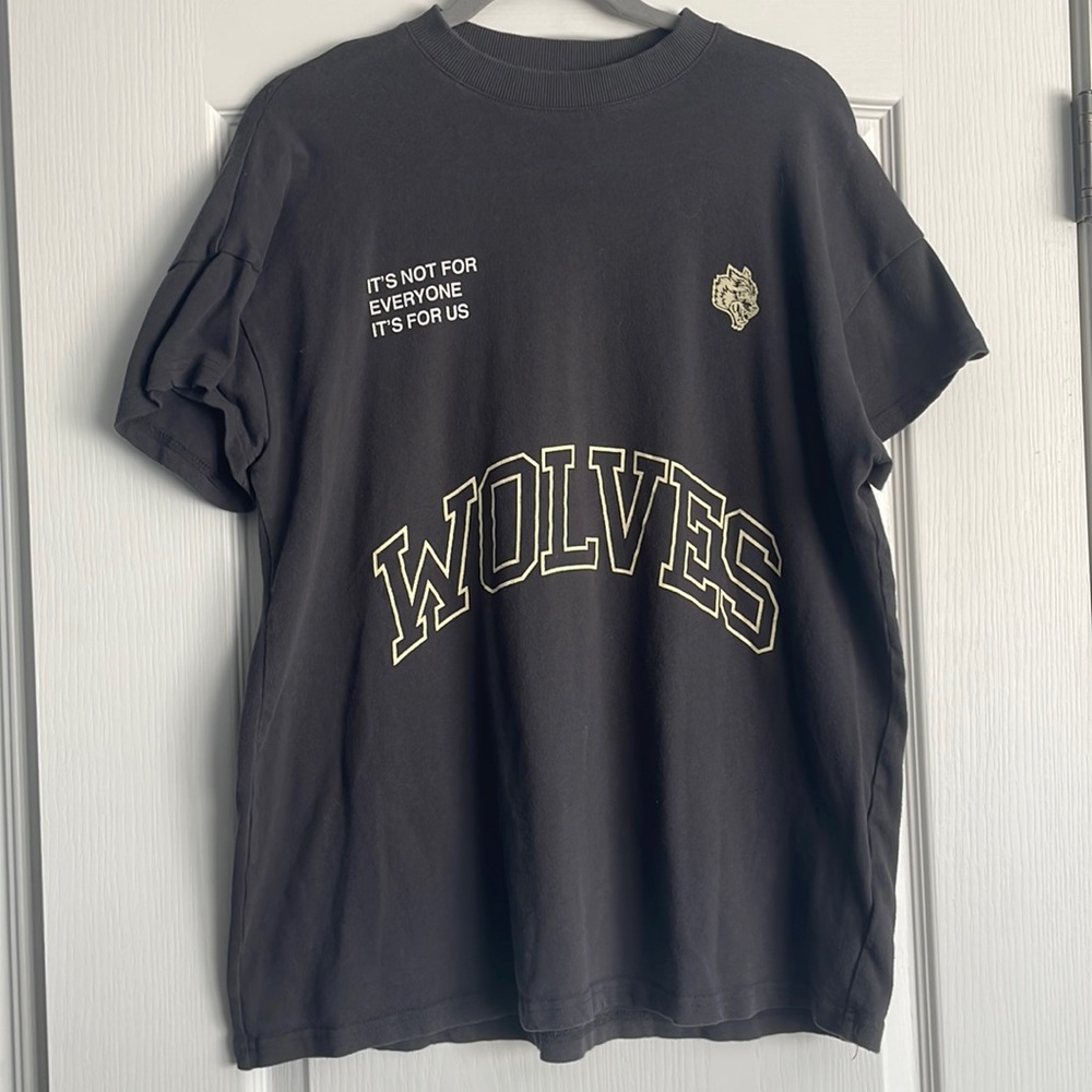 Darc Sport The Wolves Forever Bodybuilding Club Cap Sleeve Tee T-Shirt, L, Gray